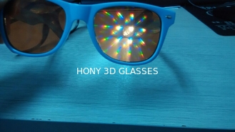 PVC 물자 당/3d 불꽃 놀이 유리를 위한 더 두꺼운 렌즈 3D 회절 유리