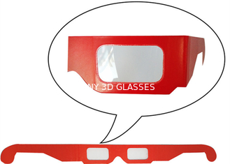 입체 사진 종이 3D 유리, 처분할 수 있는 빨강 3d 감시자 유리 400*37mm 크기