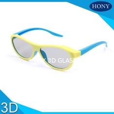 파란/황색 색깔을 가진 성숙한 수동적인 영화관 3D 유리 선형 극화된 렌즈