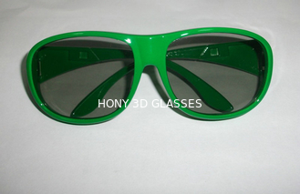 영화를 위한 녹색 선형 극화된 3D 유리 플라스틱 Eyewear